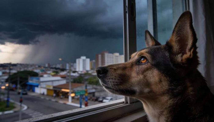 Algo incrível acontece quando o sexto sentido animal entra em ação antes da chuva