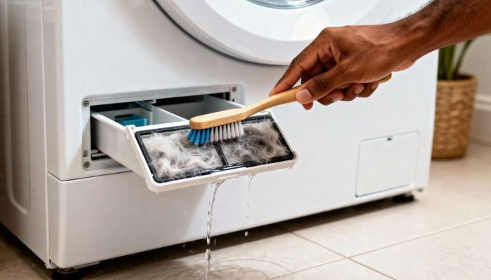 O macete de 1 real que faz o filtro da sua máquina de lavar durar o ano inteiro