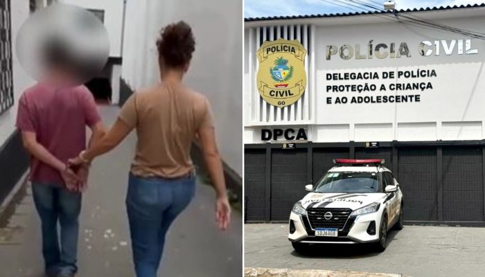 1 de 1Homem é preso suspeito de estuprar a enteada de 13 anos, em Anápolis — Foto: Divulgação/Polícia Civil