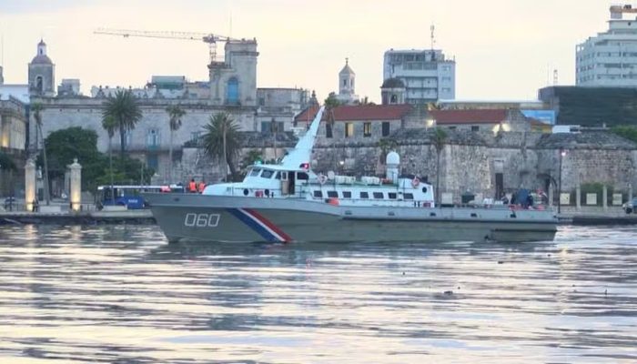 1 de 2ARQUIVO: Embarcação das Tropas Guardafronteiras de Cuba — Foto: Governo de Cuba
