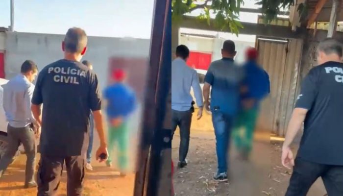 1 de 1Amapaense foi preso em Goiás por roubar carga de grude de peixe — Foto: Polícia Civil/Divulgação