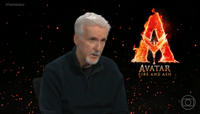 1 de 1Diretor James Cameron em entrevista ao Fantástcio. — Foto: Reprodução/Fantástico