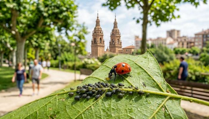 Controle biológico em Logroño: joaninhas contra pragas