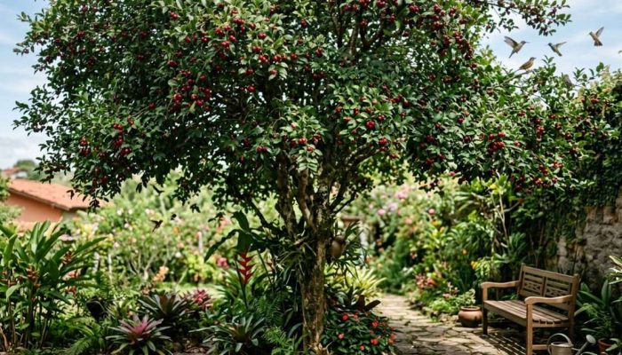 a árvore ideal para o seu quintal que não suja o chão, cresce rápido e atrai pássaros