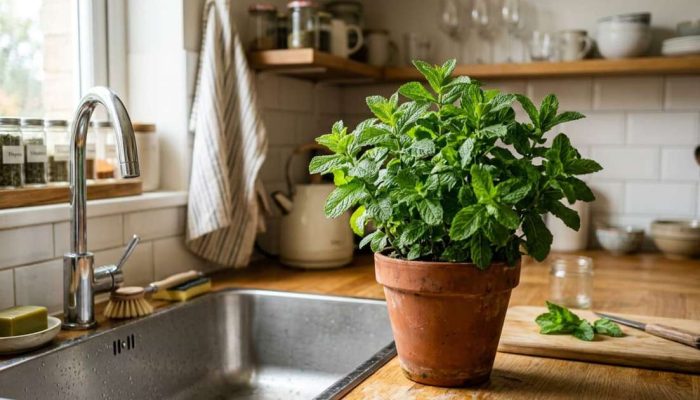 Por que recomendam colocar um vaso de hortelã na cozinha e para que ela serve?