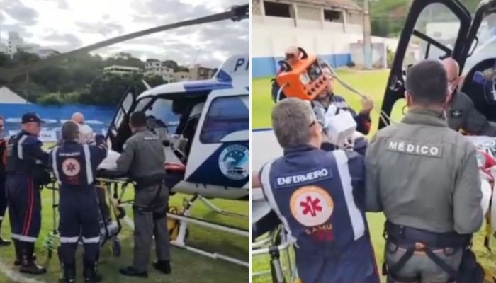1 de 1Criança de 1 ano morre após se afogar em piscina de casa em São Mateus, no Espírito Santo. — Foto: Divulgação/Notaer
