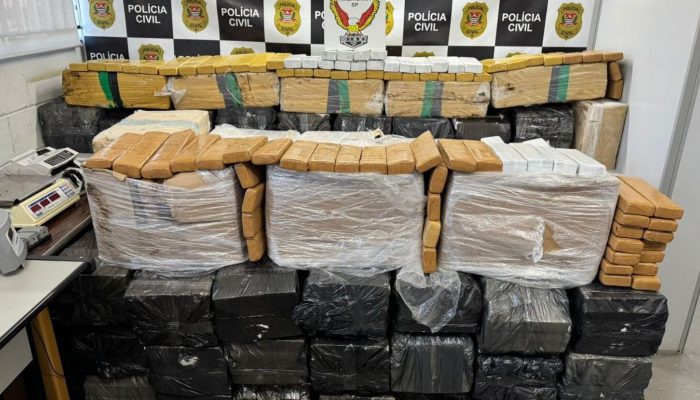 Polícia apreende 1,5 tonelada de maconha em Santa Bárbara