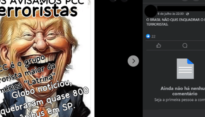 Postagem feita por Edson nas redes sociais
