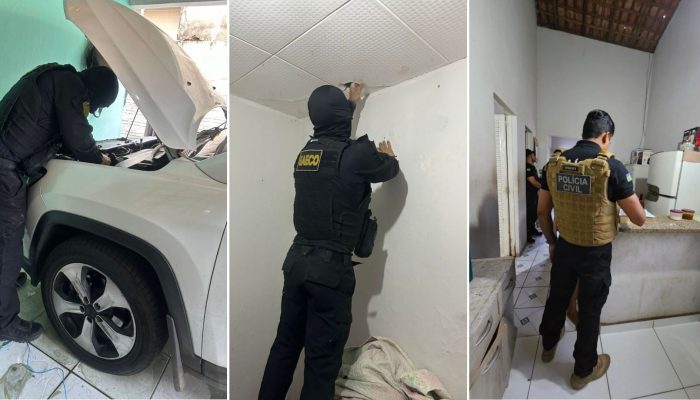1 de 1Gaeco cumpre 15 mandados em operação contra facção criminosa no Maranhão e Piauí — Foto: Divulgação/MPMA