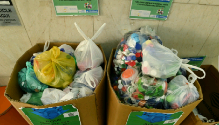 Programa entrega mais de 700 quilos de tampas plásticas a entidades de Campinas