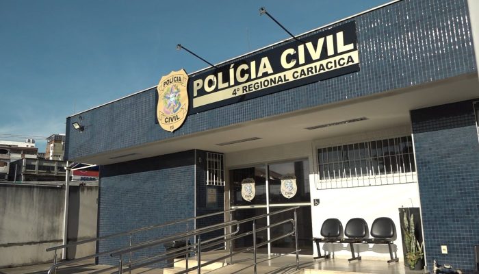 1 de 1Delegacia Regional de Cariacica, Espírito Santo — Foto: Reprodução/TV Gazeta