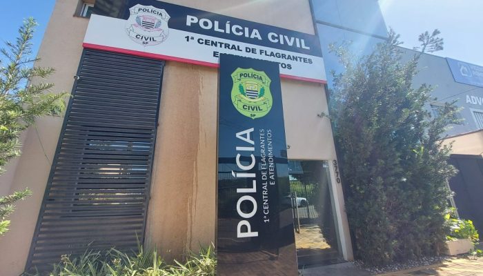 1 de 1Central de Flagrantes da Polícia Civil de Rio Preto (SP) — Foto: Madelyne Boer/TV TEM