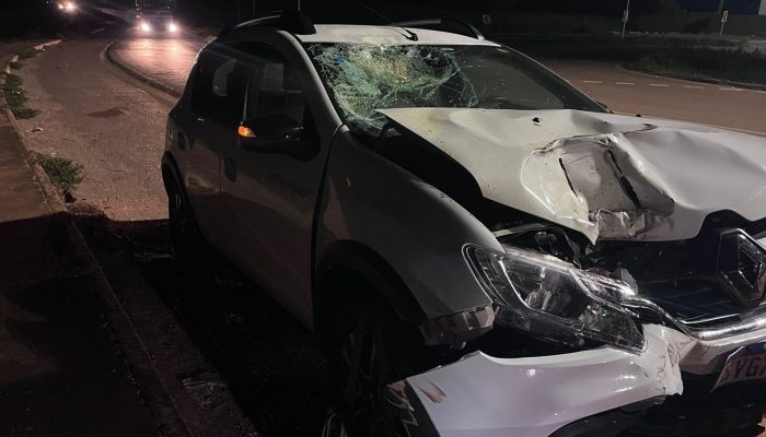 1 de 2Motociclista morre em acidente na BR-163 — Foto: Reprodução