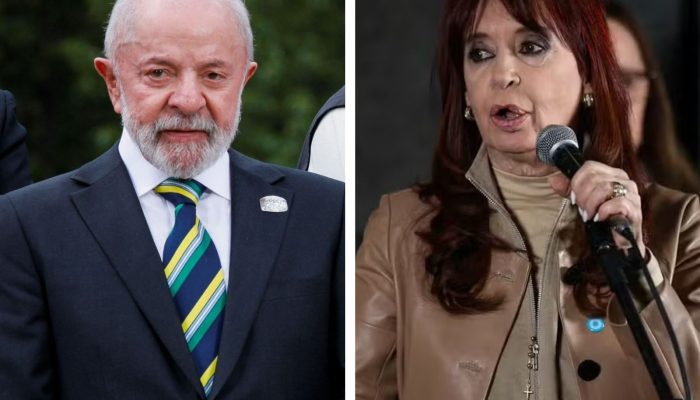 1 de 1O presidente Lula e a ex-presidente da Argentina Cristina Kirchner — Foto: REUTERS
