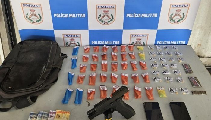 1 de 1Jovem é baleado após atirar contra policiais militares em Volta Redonda — Foto: Divulgação/Polícia Militar