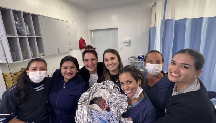1 de 1Bebê Antonella é a primeira a nascer em Águas de São Pedro (SP) em 29 anos — Foto: Secretaria de Saúde