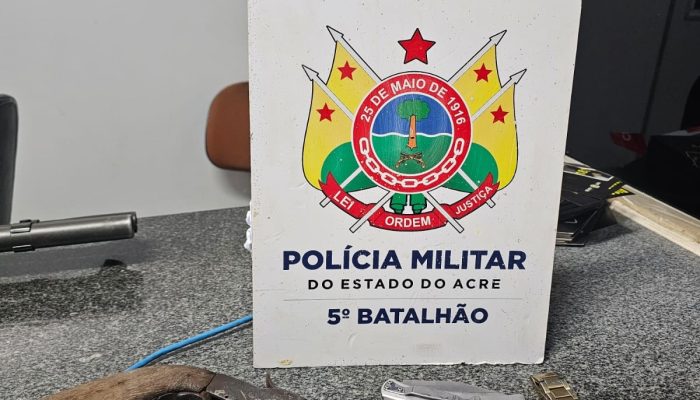 1 de 1Homem tenta matar companheira e é preso no interior do Acre — Foto: Arquivo/PM-AC