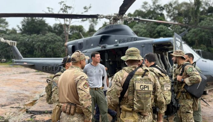 1 de 1Operação Calha Norte ocorreu na divida do Amapá com o Pará — Foto: Polícia Federal/divulgação